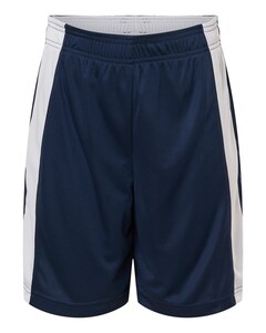 Team 365 TT115BY Navy-Youth Zone Performance Reversible Shorts Navy