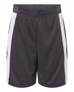 Team 365 TT115BY Gray-Youth Zone Performance Reversible Shorts Gray