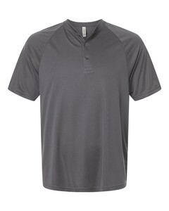 Team 365 TT11HN Gray-Men's Zone Performance Henley Gray