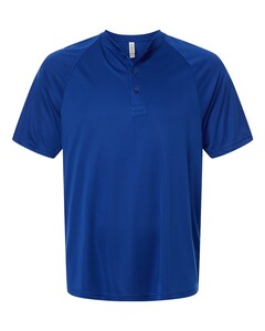 Team 365 TT11HN Blue-Men's Zone Performance Henley Blue