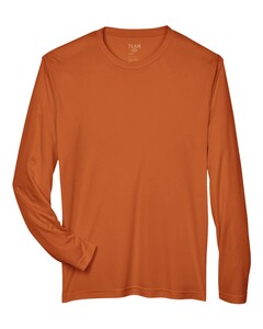 Team 365 TT11L Orange-Zone Performance Long Sleeve T-Shirt Orange