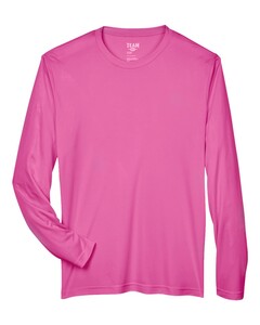 Team 365 TT11L Pink-Zone Performance Long Sleeve T-Shirt Pink