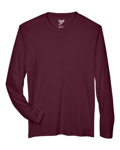 Team 365 TT11L Maroon-Zone Performance Long Sleeve T-Shirt Maroon
