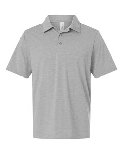 Team 365 TT125 Gray-Men's Relay Heathered Stripe Polo Gray