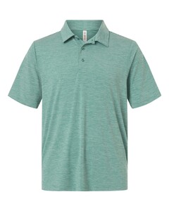 Team 365 TT125 Green-Men's Relay Heathered Stripe Polo Green