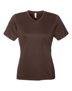 Team 365 TT15W Brown-Women's Zone Performance Mesh T-Shirt Brown