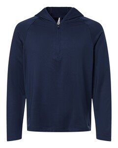 Team 365 TT200 Navy-Men's Qualify Quarter-Zip Hooded Pullover Navy