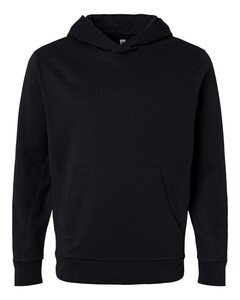 Team 365 TT400 Black-Unisex Squad Hooded Tech Fleece Pullover Black