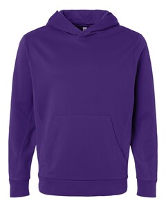 Team 365 TT400 Purple-Unisex Squad Hooded Tech Fleece Pullover Purple