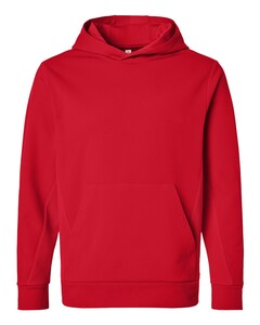 Team 365 TT400 Red-Unisex Squad Hooded Tech Fleece Pullover Red