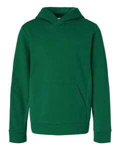 Team 365 TT400Y Green-Youth Squad Hooded Tech Fleece Pullover Green