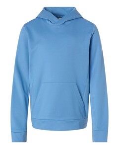 Team 365 TT400Y Blue-Youth Squad Hooded Tech Fleece Pullover Blue
