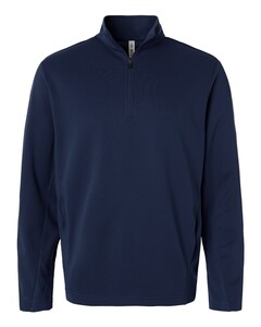 Team 365 TT401 Navy-Unisex Squad Cadet Quarter-Zip Tech Fleece Pullover Navy