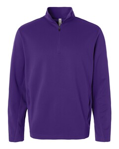 Team 365 TT401 Purple-Unisex Squad Cadet Quarter-Zip Tech Fleece Pullover Purple