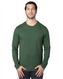 Threadfast Apparel 100LS Green-Ultimate CVC Long Sleeve T-Shirt Green