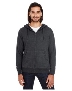 Threadfast Apparel 321Z Black-Tri-Blend French Terry Full-Zip Black