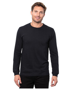 Threadfast Apparel T3001 Black-Epic CVC Long Sleeve T-Shirt Black