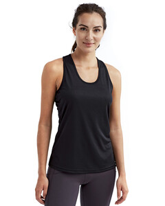 Women's Knot Back Venus Tank Black TriDri TD042 Black