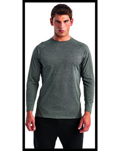 TriDri TD050 Black-Panelled Long Sleeve Tech T-Shirt Black