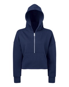 TriDri TD077 Navy-Women's Alice Half-Zip Hooded Sweatshirt Navy