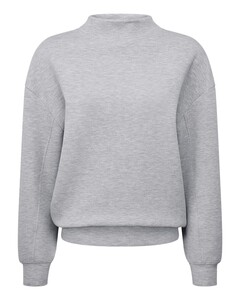 TriDri TD660 Gray-Women's Luxe Mock Neck Sweatshirt Gray