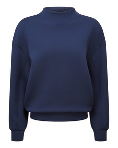 TriDri TD660 Navy-Women's Luxe Mock Neck Sweatshirt Navy