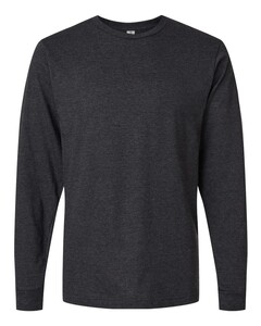 Tultex 202LS Gray-Fine Jersey Long Sleeve T-Shirt Gray