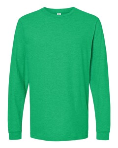 Tultex 202LS Green-Fine Jersey Long Sleeve T-Shirt Green