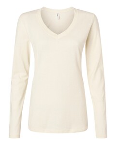 Tultex 214LS Natural-Women's Fine Jersey T-Shirt Natural