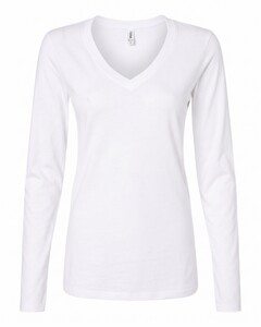 Tultex 214LS White-Women's Fine Jersey T-Shirt White