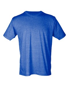 Tultex 241 Blue-Unisex Poly-Rich T-Shirt Blue