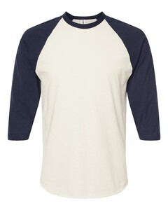 Tultex 245 White-Unisex Fine Jersey Raglan T-Shirt White