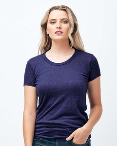 Tultex 253 Blue-Women's Slim Fit Tri-Blend T-Shirt Blue