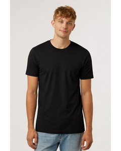 Tultex 602 Black-Combed Cotton T-Shirt Black