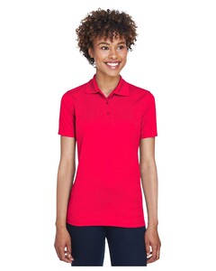 UltraClub 8210L Red-Women's Cool & Dry Mesh Piqué Polo Shirt  Red