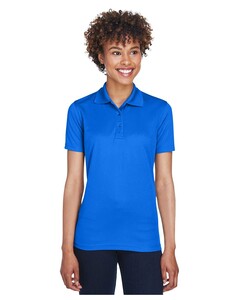 UltraClub 8210L Blue-Women's Cool & Dry Mesh Piqué Polo Shirt  Blue