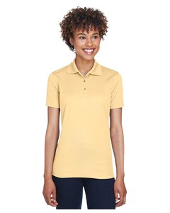 UltraClub 8210L Yellow-Women's Cool & Dry Mesh Piqué Polo Shirt  Yellow