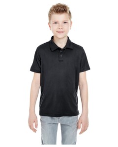 UltraClub 8210Y Black-Youth Cool & Dry Mesh Piqué Polo Black