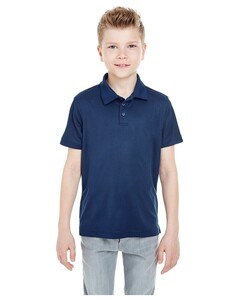 UltraClub 8210Y Navy-Youth Cool & Dry Mesh Piqué Polo Navy