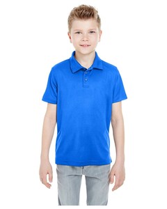 UltraClub 8210Y Blue-Youth Cool & Dry Mesh Piqué Polo Blue
