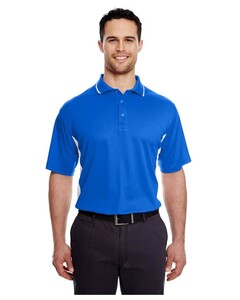 UltraClub 8406 Blue-Cool & Dry Sport Two-Tone Polo Shirt Blue