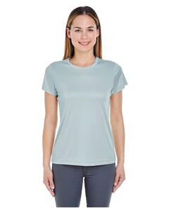 UltraClub 8420L Gray-Women's Cool & Dry Sport Performance Interlock T-shirt Gray