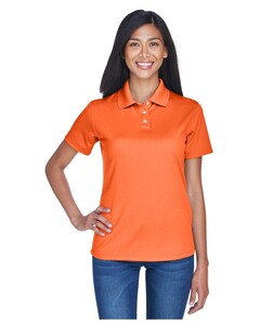 UltraClub 8445L Orange-Women's Cool & Dry Stain-Release Performance Polo Orange