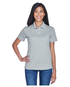UltraClub 8445L Gray-Women's Cool & Dry Stain-Release Performance Polo Gray