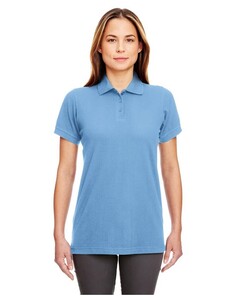 UltraClub 8530 Blue-Women's Classic Piqué Polo Shirt Blue