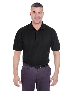 UltraClub 8540 Black-Whisper Piqué Polo Shirt Black