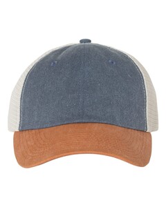 Pigment Dyed Trucker Hat Navy Valucap SP510 Navy