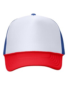 5-Panel Trucker Hat White Valucap VC700 White