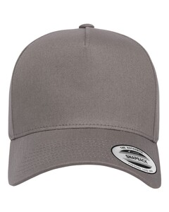 Retro Cotton Blend Trucker Snapback Cap Gray YP Classics 5079 Gray