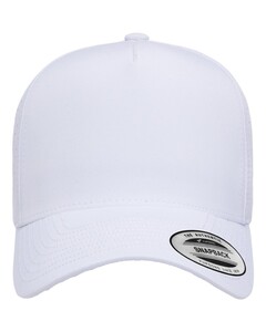 5-Panel Snapback with Perforated Cap White YP Classics 5389AP White